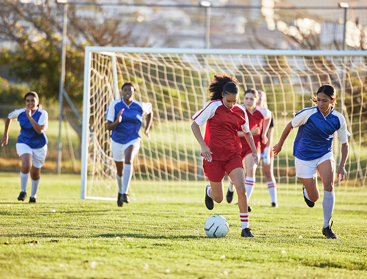 Image of people playing football